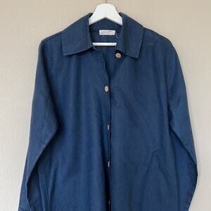NWOT Women’s %100 linen navy dress/tunic, size L